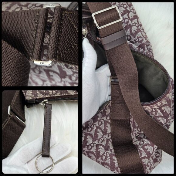 Christian Dior Brown Oblique Canvas Messenger Bag - Picture 15 of 16